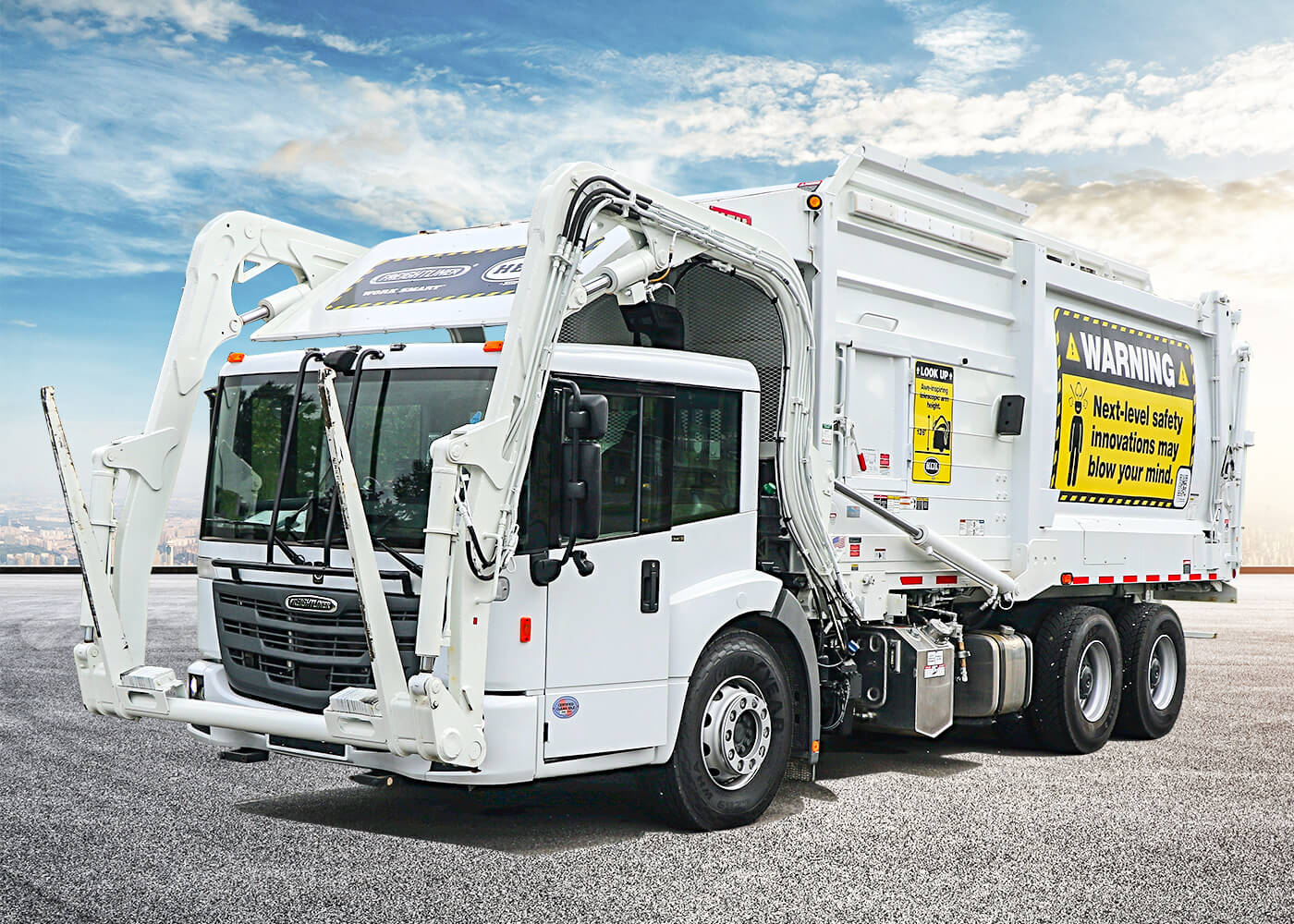 What could be the reason for the hydraulic cylinder of a garbage truck having no pressure?